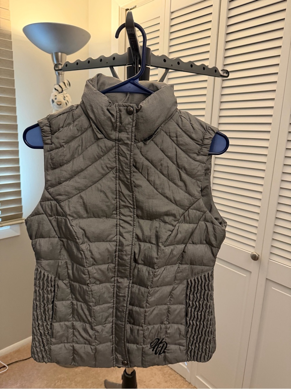 Harley-Davidson Quilted Sleeveless Vest in Gray